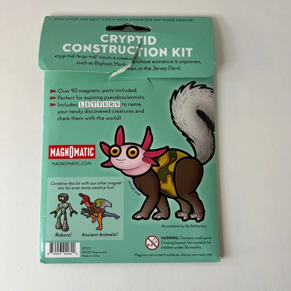 Magnomatic cryptid construction